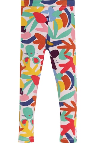 Lovetti Kız Çocuk Cutouts Foliage Desen Tayt 8980 Çok Renkli