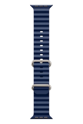 Apple Uyumlu Watch 1 2 3 4 5 6 7 8 Se Ultra 38/40/41mm Ocean Loop Tokalı Kayış Kordon - Lacivert