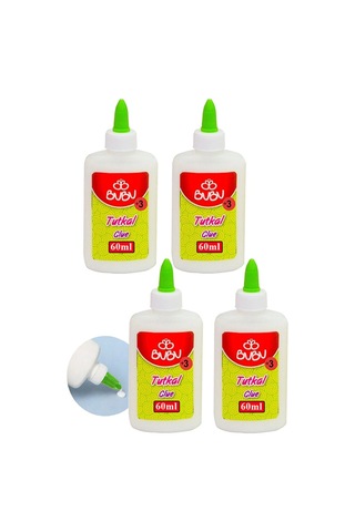 Beyaz Tutkal 60 Ml 4 Adet Bubu Beyaz Mobilya Tutkalı 75 Gr Ahşap Tutkalı Su Bazlı Çok Amaçlı Beyaz Tutkal