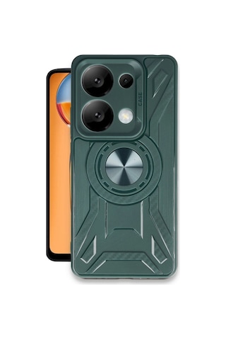 Xiaomi Redmi Note 13 Pro 5g Kılıf Lincoln Silikon - Koyu Yeşil Düz Renkli