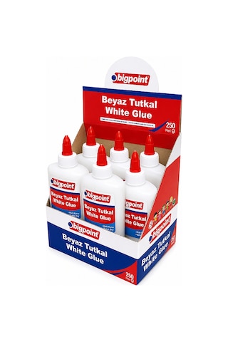 Bigpoint Beyaz Tutkal 250 Gram X 12 Adet