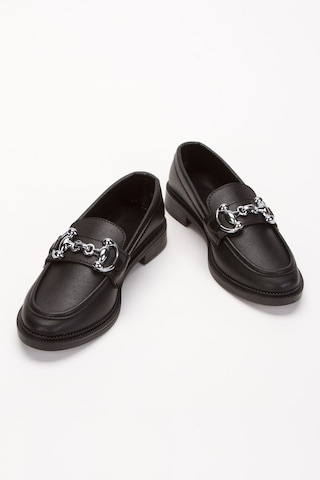 Dakota Kadın Loafer Makosen Casual Tokalı Günlük Ayakkabı Siyah