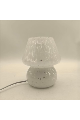 Agoodshop Masa Lambası Küçük Başucu Cam Yarı Saydam Masa Oturma Odası Abd Fişi Renkli Amber