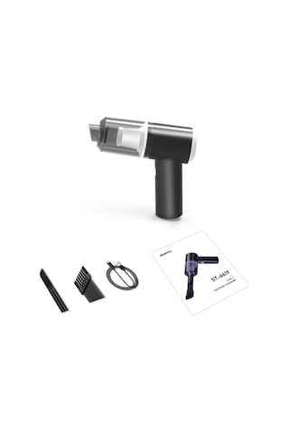 Sones Araç Kuru Ve Islak Kablosuz El Süpürgesi Siyah