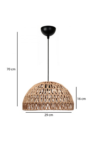 Homing Karon El Yapımı Natural Sarkıt Avize Sl016 Bej