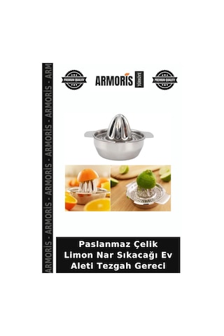 Paslanmaz Çelik Limon Nar Sıkacağı Ev Aleti Tezgah Gereci