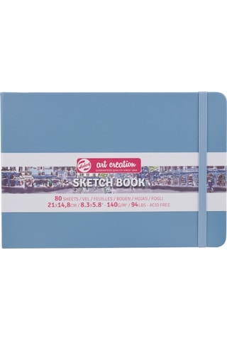 Talens Art Creation Sketch Book 21x14.8cm 140gr 80yp Sert Kapak Eskiz Defteri Lake Blue / Rt9314215m