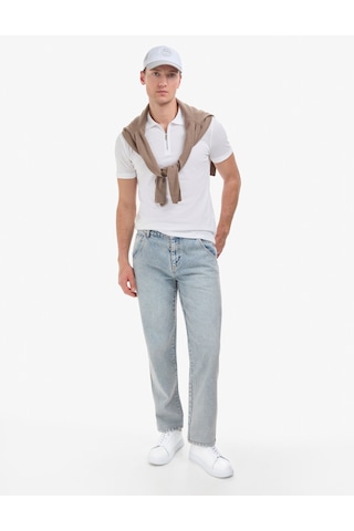 Pierre Cardin Erkek Ekru Tişört Basic 50325311-vr019