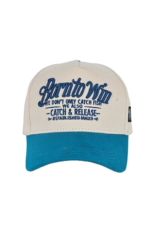 Fujin Btw Trucker Blue Beige Şapka Standart