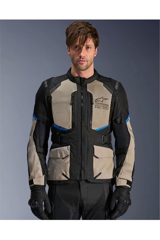 Alpinestars Andes Air Drystar Korumalı Motosiklet Montu Gri Siyah