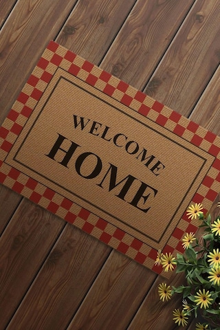 Decovetro Kapı Önü Halı Paspas Welcome Home Desenli 40 X 60 Cm Genel