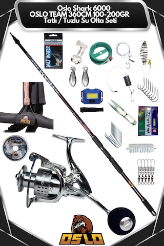 Oslo Shark 6000 Oslo Team 360cm 100-200gr Tatlı/tuzlu Su Olta Seti