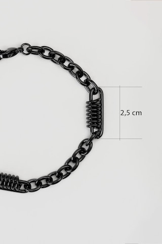 Modern Stil Çelik Erkek Bileklik Siyah