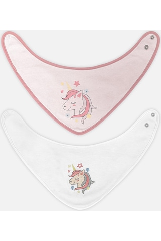 Unicorn 2'Li Üçgen Önlük Çok Renkli