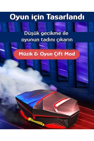 K-98 LED IŞIKLI KULAKİÇİ KABLOSUZ BLUETOOTH 5.0 GAMING KULAKLIK