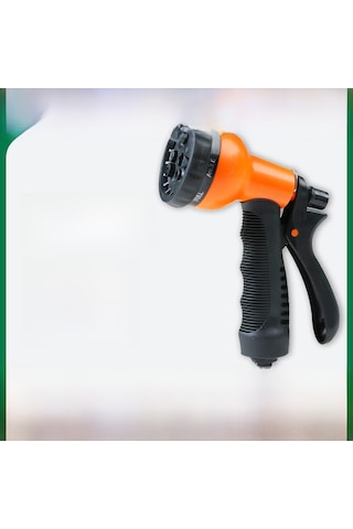 Springsun Ev Bahçe Sulama Ve Araç Yıkama İçin Yüksek Basınçlı 8 Fonksiyonlu Su Tabancası, Ayarlanabilir Akış, Dayanıklı Malzeme Yeşil