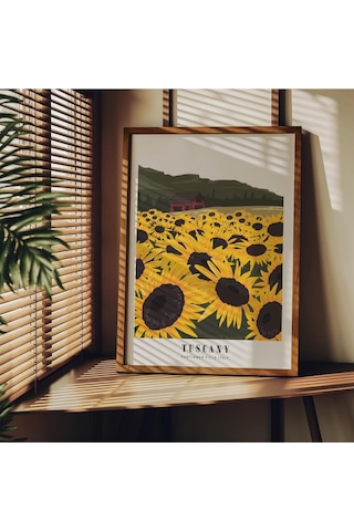 Manzara Çerçevesiz Poster, Modern Dekoratif Çerçevesiz Poster, Tablo, Tuscany, 40 X 50