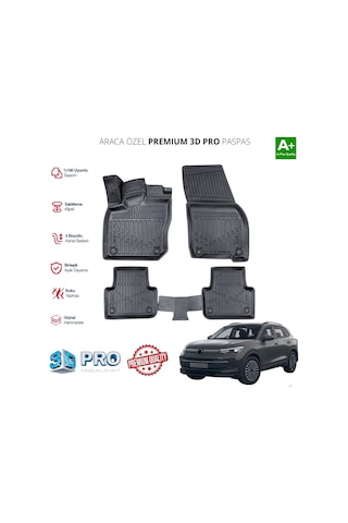 Volkswagen Tiguan Araca Özel 3d Paspas 2024+ S Dizayn