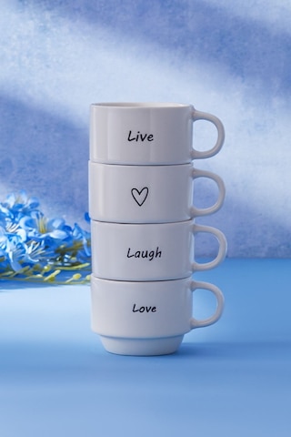 Karaca  Lovely Laugh 4 Kişilik Espresso Kahve Seti 100 ml