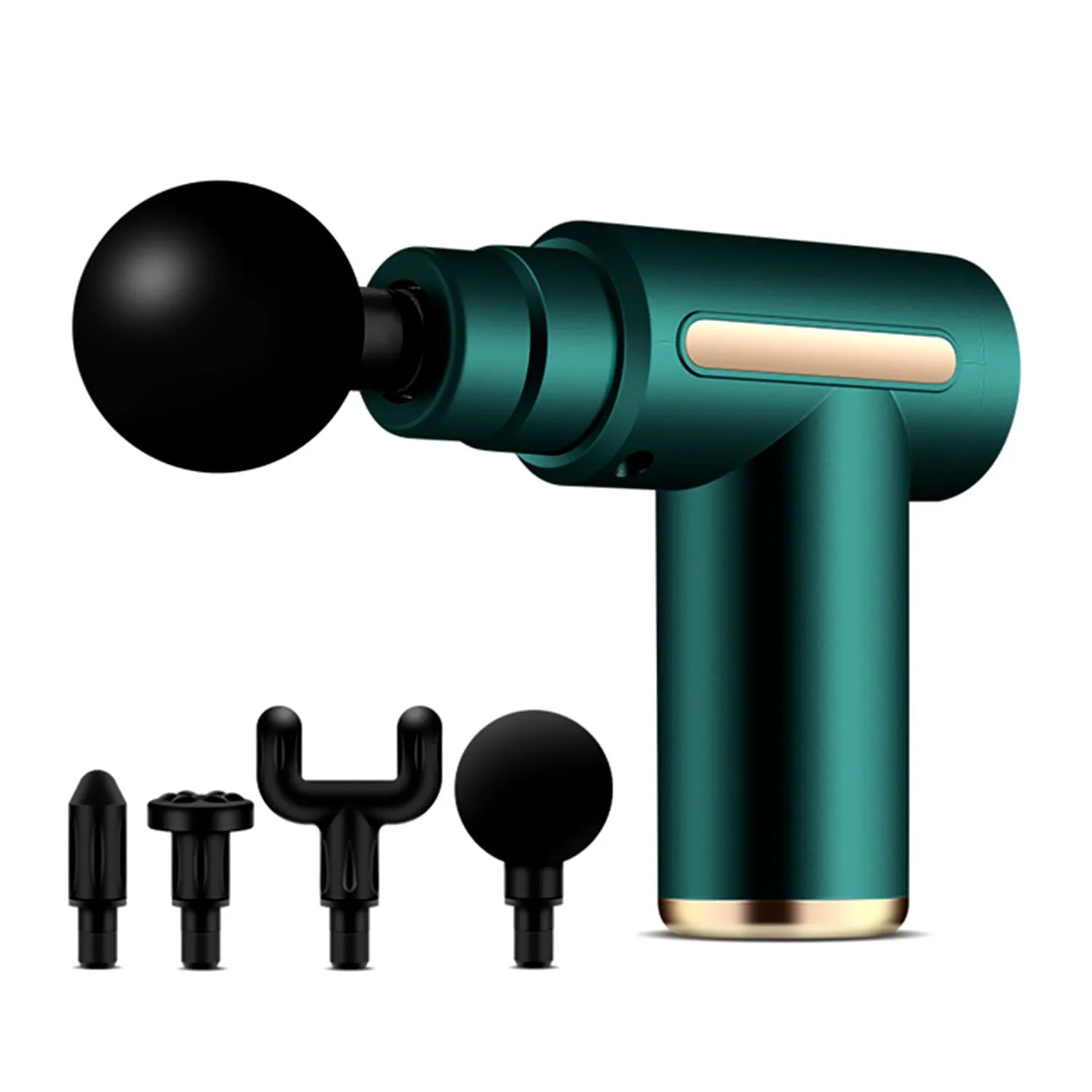 Esert Massage Gun Sessiz Ve Güçlü Kas Masaj Aleti 4 Başlık, Usb Şarjlı, Taşınabilir Masaj Cihazı siyah