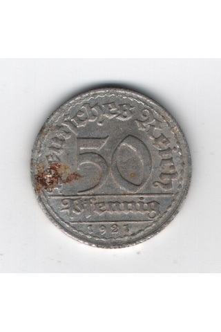 Almanya Weimar Cumhuriyeti 50 Pfennig 1921 Mp2091
