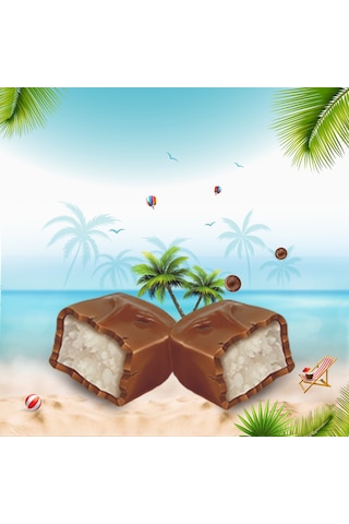 Evliya Donaci Sütlü Çikolata Kaplı Hindistan Cevizli Bar 1 KG