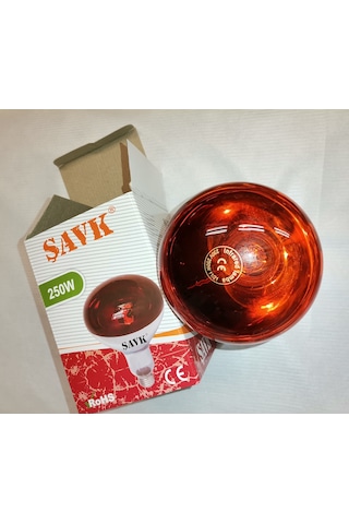 Şavk İnfrared Isıtan Enfraruj Ampul Kırmızı 250 W