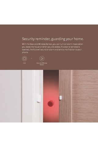 Trendooze Aqara Zigbee Kapı Sensörü: Akıllı Ev, Kablosuz Beyaz, Android İos Uyumlu Beyaz