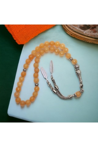 Kesebe Doğal Taşlı Tespih Çok Renkli