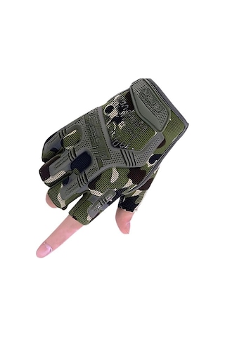 Mechanix Yarım Parmak Eldiven- Taktik Destekli Kadın&erkek Unisex Eldiven Xl-kamuflaj Kamuflaj