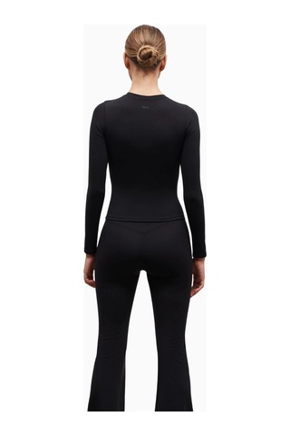 Because Of Alice Base Sculpting Long Sleeve Top Uzun Kollu Şekillendirici Kadın Üst Siyah