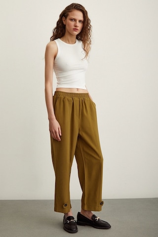 Never More Lastikli Salaş Pantolon Haki