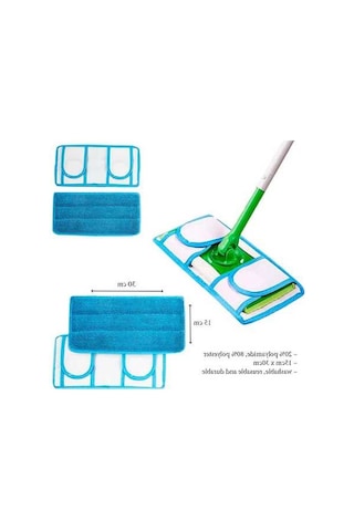 Pazly Yer Temizliği Swiffer Pratik Mavi Geeroyoo Emici Dayanıklı Bez - Ke