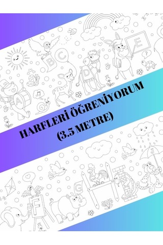 Harfleri Öğreniyorum Boyama Kağıdı 3.5 Metre