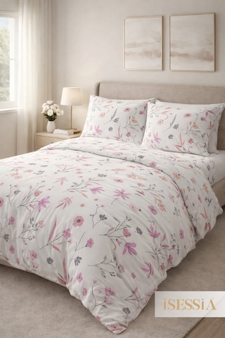 Fiora Çift Kişilik Çarşaflı Nevresim Takımı 200 X 240 Cm Pembe