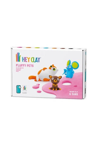 Hey Clay Hava İle Kuruyan Kil 6'lı Kutu - Sevimli Evcil Hayvanlar İran Kedisi, Fare, Chihuahua