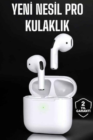 Kablolu Kulakiçi Kulaklık Beyaz Yeni Nesil Pro Bluetooth Kulaklık Yüksek Ses Kaliteli Anc Özelliği