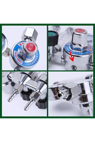 Xiyyadms Argon Gazı İki Borulu Regülatör - Yüksek Basıncı Düşük Basınca Dönüştürücü, Akış Ve Basınç Sabit Tutucu 10 Adet Minimum Sipariş