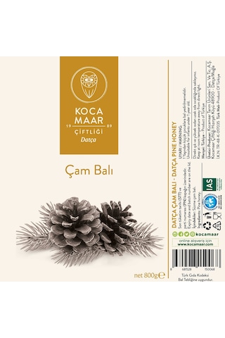 Kocamaar Çiftliği Datça Çam Balı 800 G