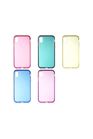 Apple Uyumlu iPhone XS 5.8 Kılıf Zore Bistro Kapak-Pembe
