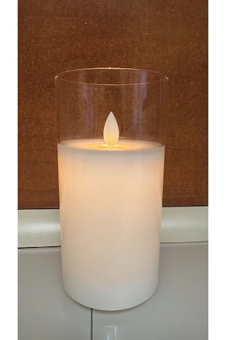 Led Şarj Edilebilir Led Mum Şarj Kablosu İle Birlikte 307836853 Beyaz