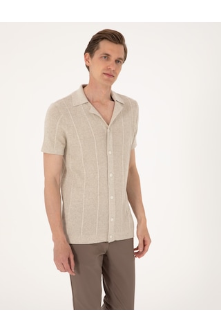 Pierre Cardin Erkek Bej Hırka Triko 50305993-vr011 Bej