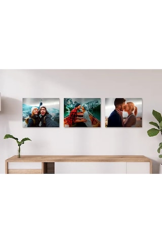 Premium Kişiye Özel 4 Adet Metal Poster Tablo Full Hd Kalite Baskı 15x15 Cm Çok Renkli