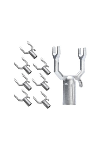 8 Adet Açık Hava Y Şekli Dal Koltuk Değneği Metal Ağaç Desteği Çok İşlevli Paslanmaz