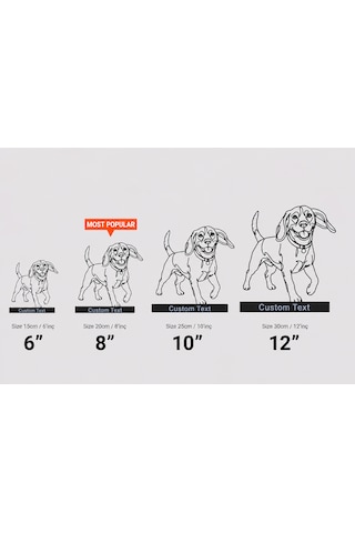 Kişiye Özel Beagle Köpek Metal Line Art Dekoratif Masaüstü Biblo Hediyelik Hayvan Figürü Modern Ev Ofis Aksesuarı Minimalist Pet Heykelcik Estetik Raf Süslemesi 20Cm