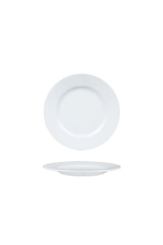 Gürallar 17 Cm Çok Amaçlı Joker Mini Tabak Tatlı Kahvaltı Meze Çerez Tabağı - 6'lı Set Beyaz