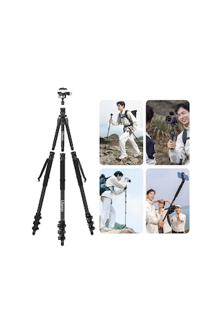 Ulanzi Tt35 Carbon Fiber Yürüyüş Çubuğu Tripod Seti