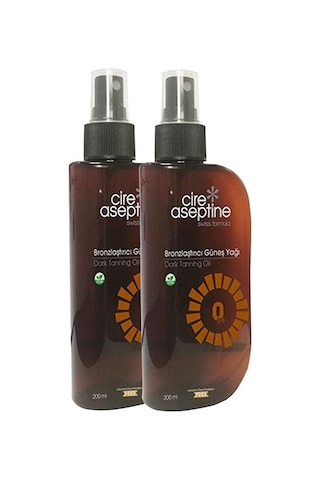 Cire Aseptine Bronzlaştırıcı Güneş Yağı 2 x 200 ML