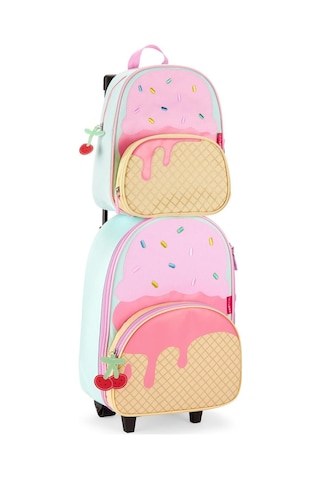 Skip Hop Spark Style Dondurma Tekerlikli Çanta Pembe