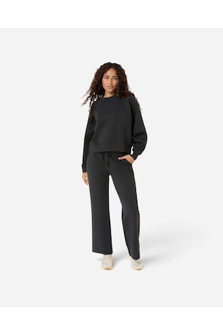 Asics Nagıno Refıned Texture Sweat Flare Pant Kadın Siyah Eşofman Altı 2032d371-001